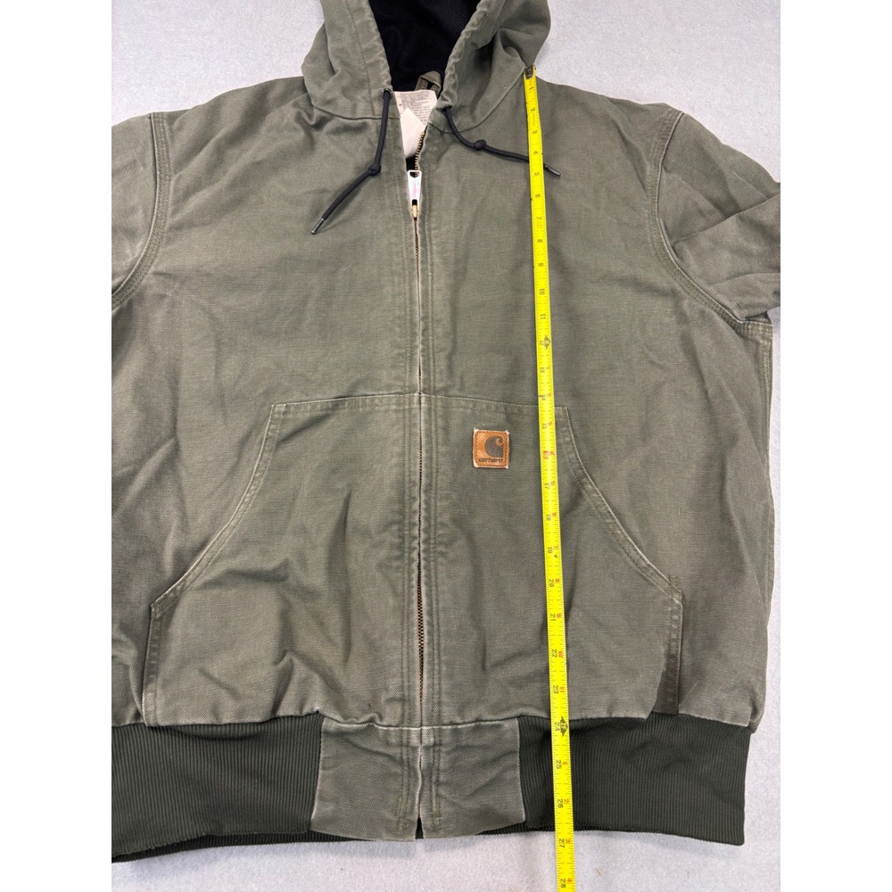 Vintage Carhartt Jacket Olive green Made In USA Size Large RN# 14806 Y2K - Picture 5 of 12